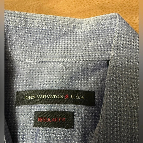 John Varvatos USA Button Down Blue Long Sleeve Shirt Men’s Size 15.5 34/35 - Picture 3 of 7